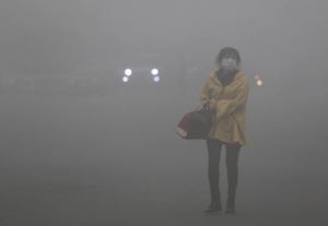 Cina Tempesta di smog.Ormai abituale e costante